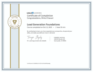 Lead Generation Foundations
