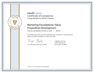 Marketing Foundations Value Proposition Development