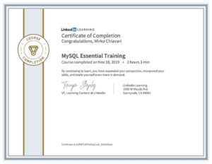 Mysql Essential Training