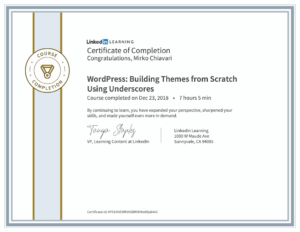 Wordpress Building Themes From Scratch Using Underscores