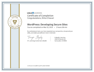 Wordpress Developing Secure Sites